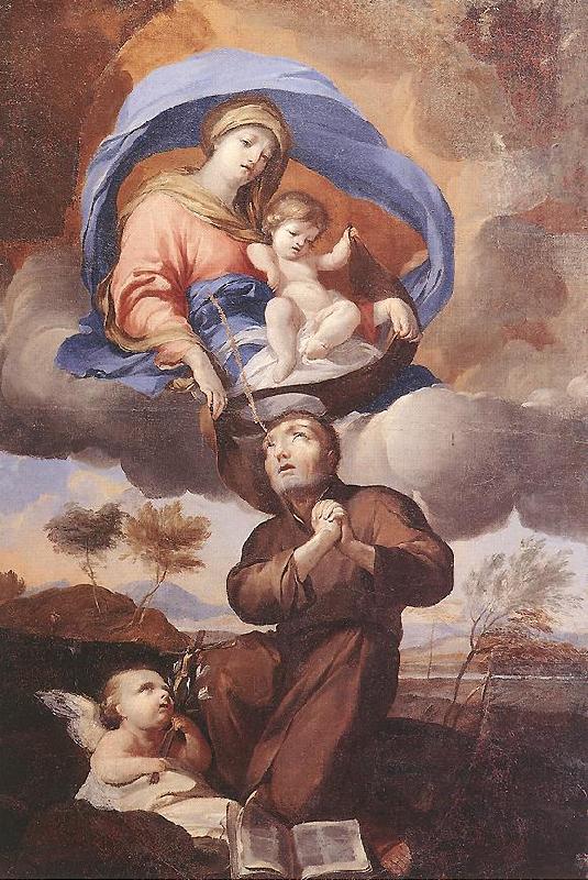 PUGET, Pierre Virgin Giving the Scapular to St Simon Stock sg china oil painting image